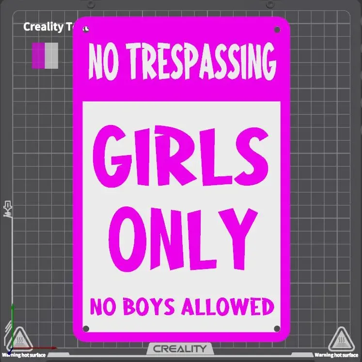 Girls only no trespassing no boys allowed sign Wall Decor