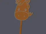 Horse Head - Farm Animals - Caketopper & Cupcaketopper v1-0