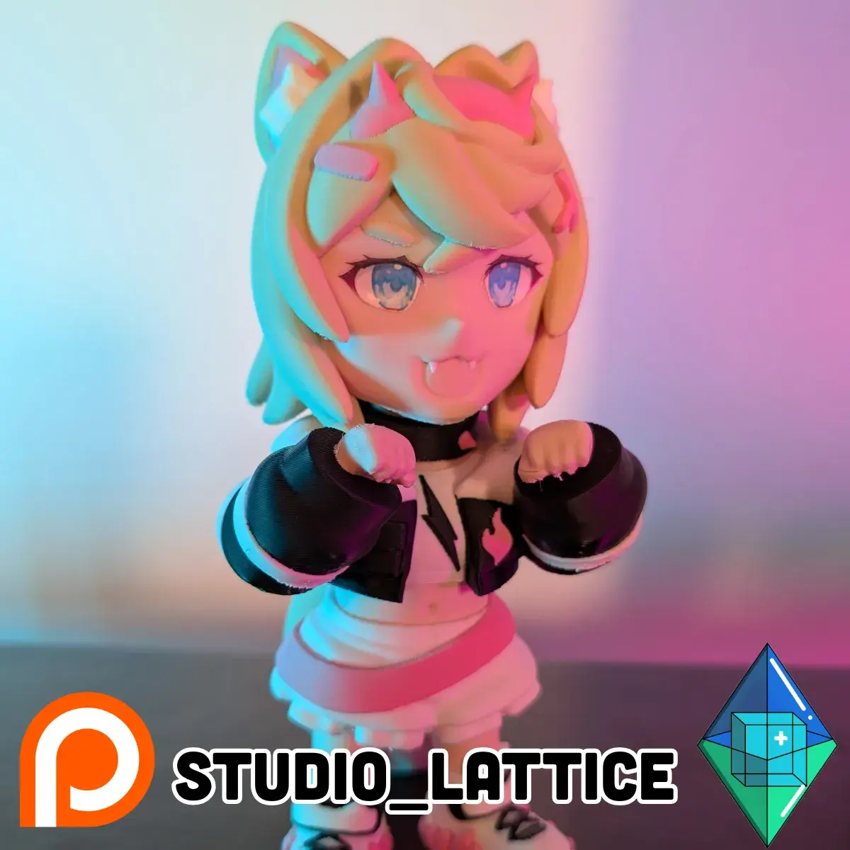 Mococo Abyssgard Fuwamoco 3D print Hololive Advent AMS file