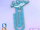 Paperclip Dolphin balloon - bookmark-1