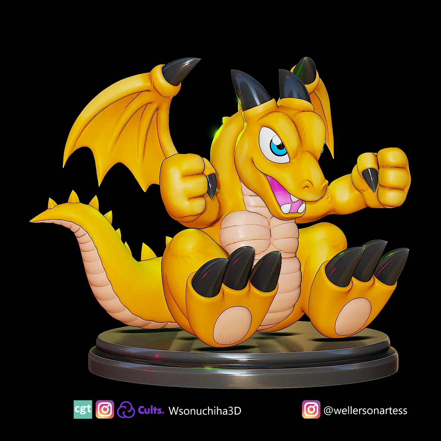 figurine bébé dragon - yugioh