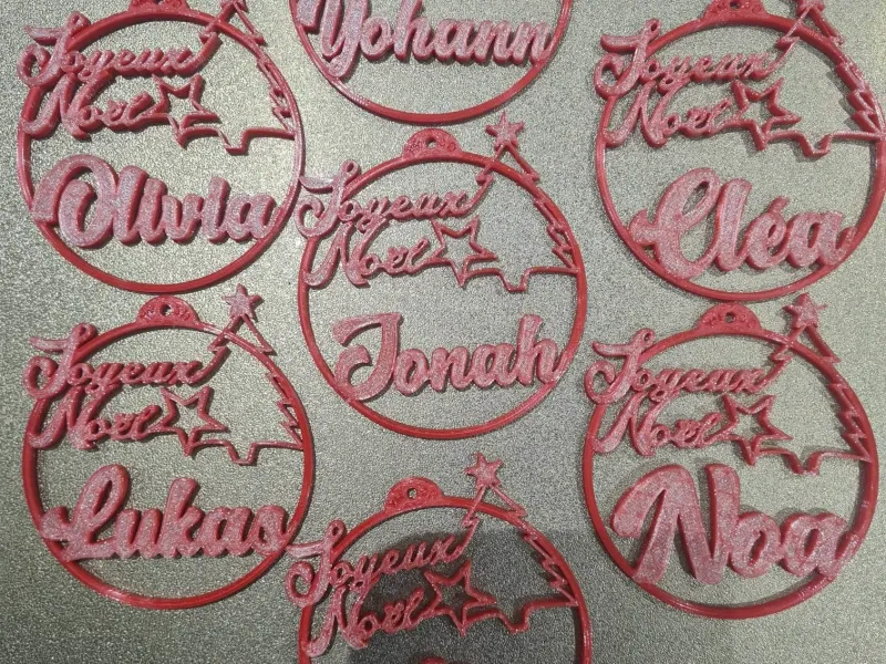 Boules de Noel personnalisées