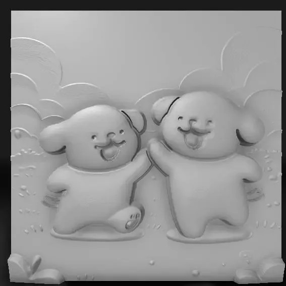playful puppies cartoon