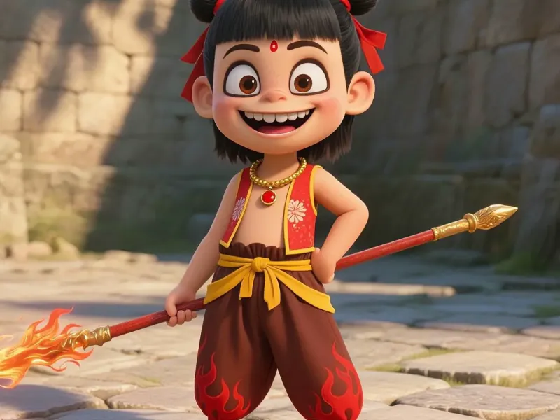 哪吒火尖枪