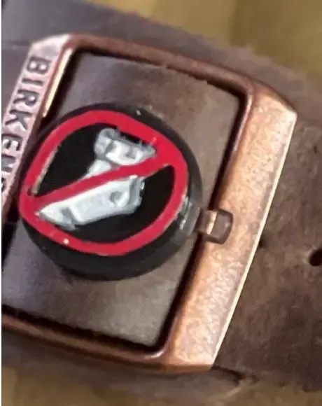 'No Socks with Birkenstocks' Shoe Charm