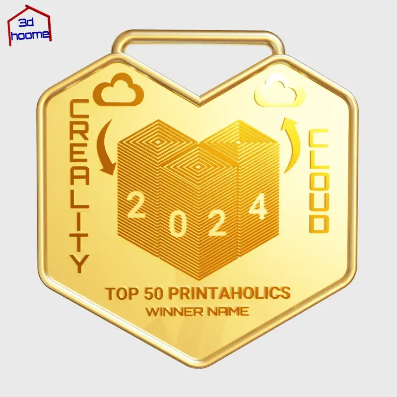 Creality Cloud Top 50 Printaholics of the Year 2024 Medal