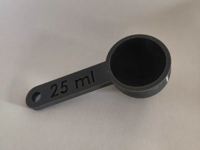 Colher Medidora Simples de 25ml | Concha Grande de Cozinha