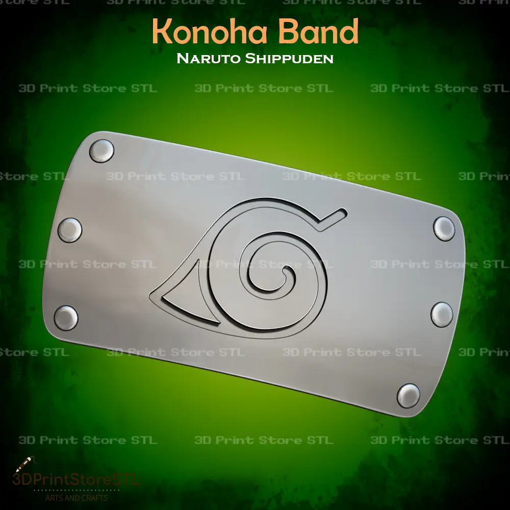 Konoha Band Cosplay Naruto - STL File