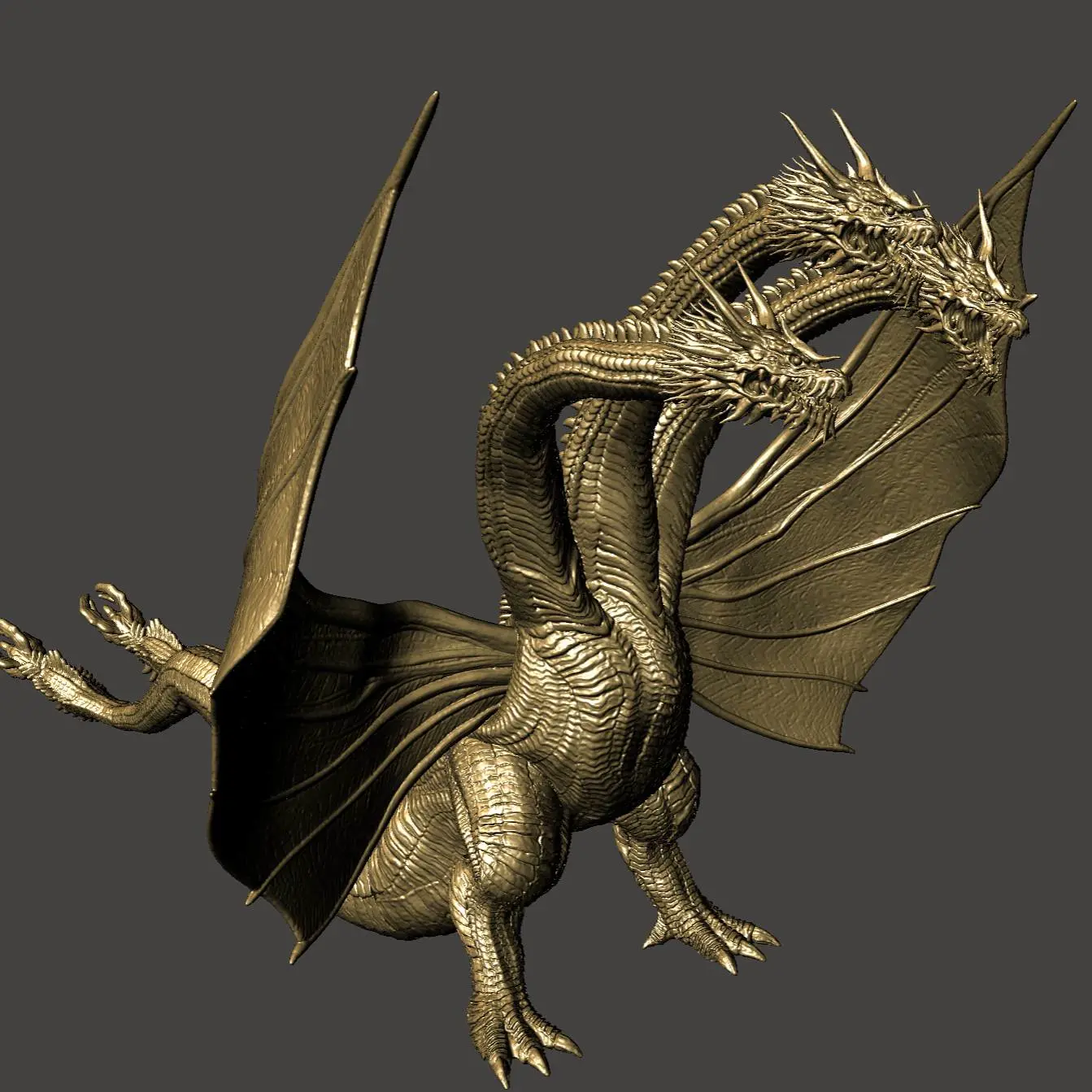 ghidorah | 3D Models | Creality Cloud, image size:1343x1343