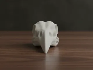 Bird Skull Model for 3D Printing