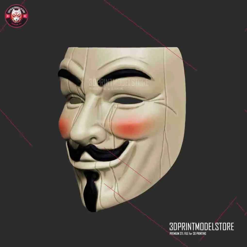 Guy Fawkes Maske - Cosplay Halloween Kostüm