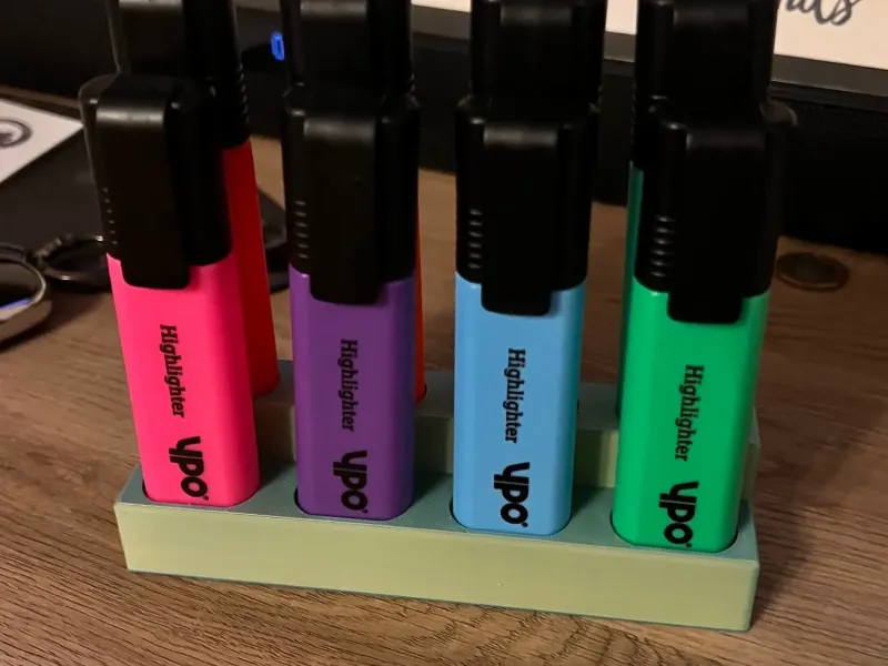 Stacked YPO Highlighter Pen Holder/Desk Stand