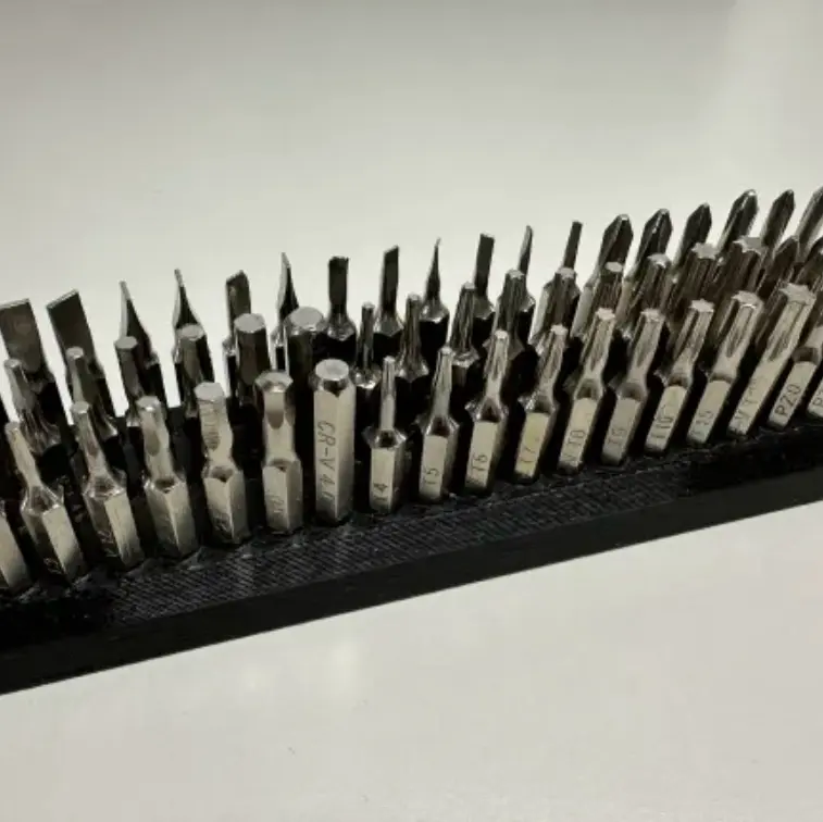 Skadis Bit Holder for 60 4mm Mini-Bits for IKEA Pegboards