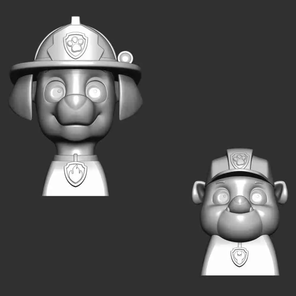 Marshall Rubble Keycap - Paw Patrol