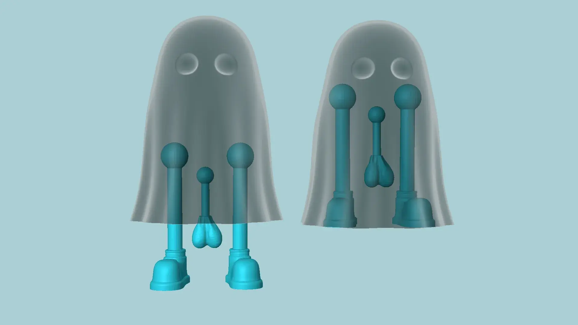 Hidden Balls Ghost Halloween - Funny Creative Surprise