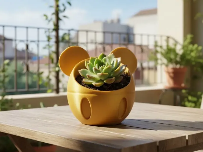 Vaso Mickey Mouse para Suculentas - Estilo e Magia para Sua