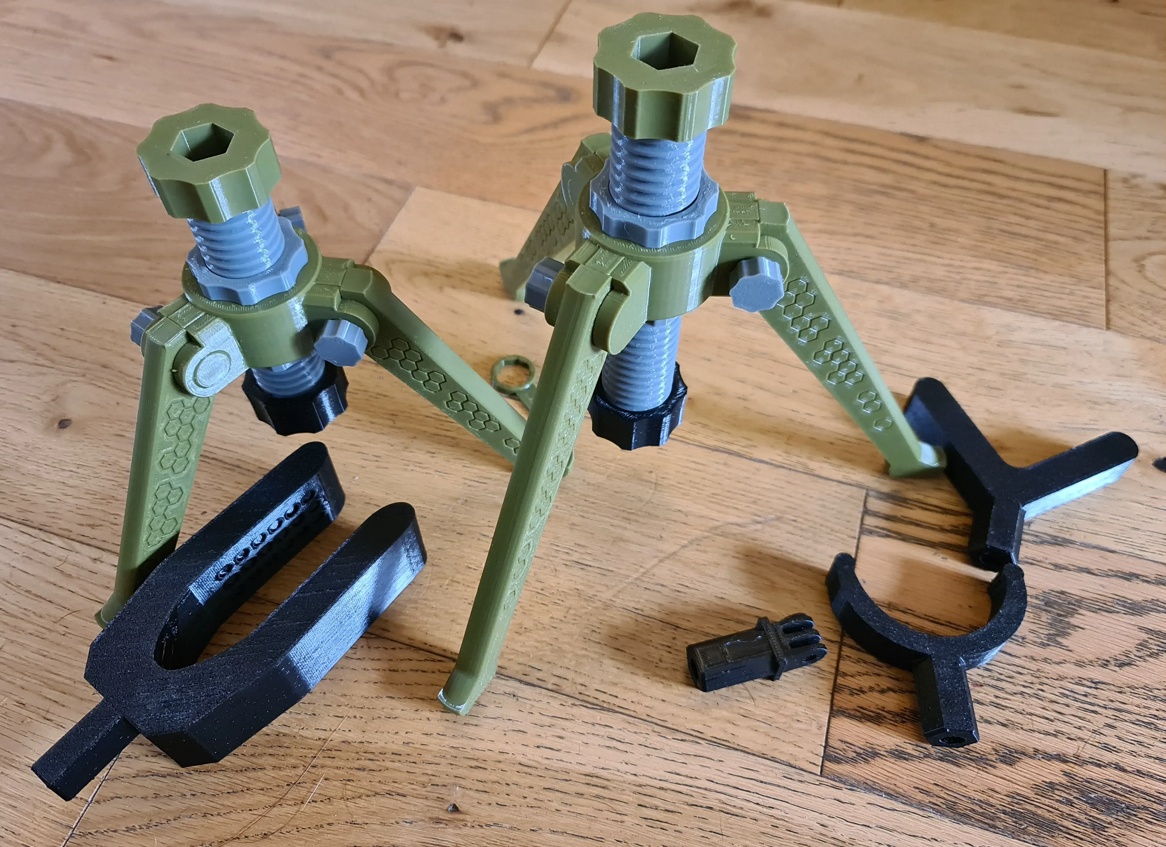 Front and Rear Air Rifle Pistol GoPro Tripod Folding Stands