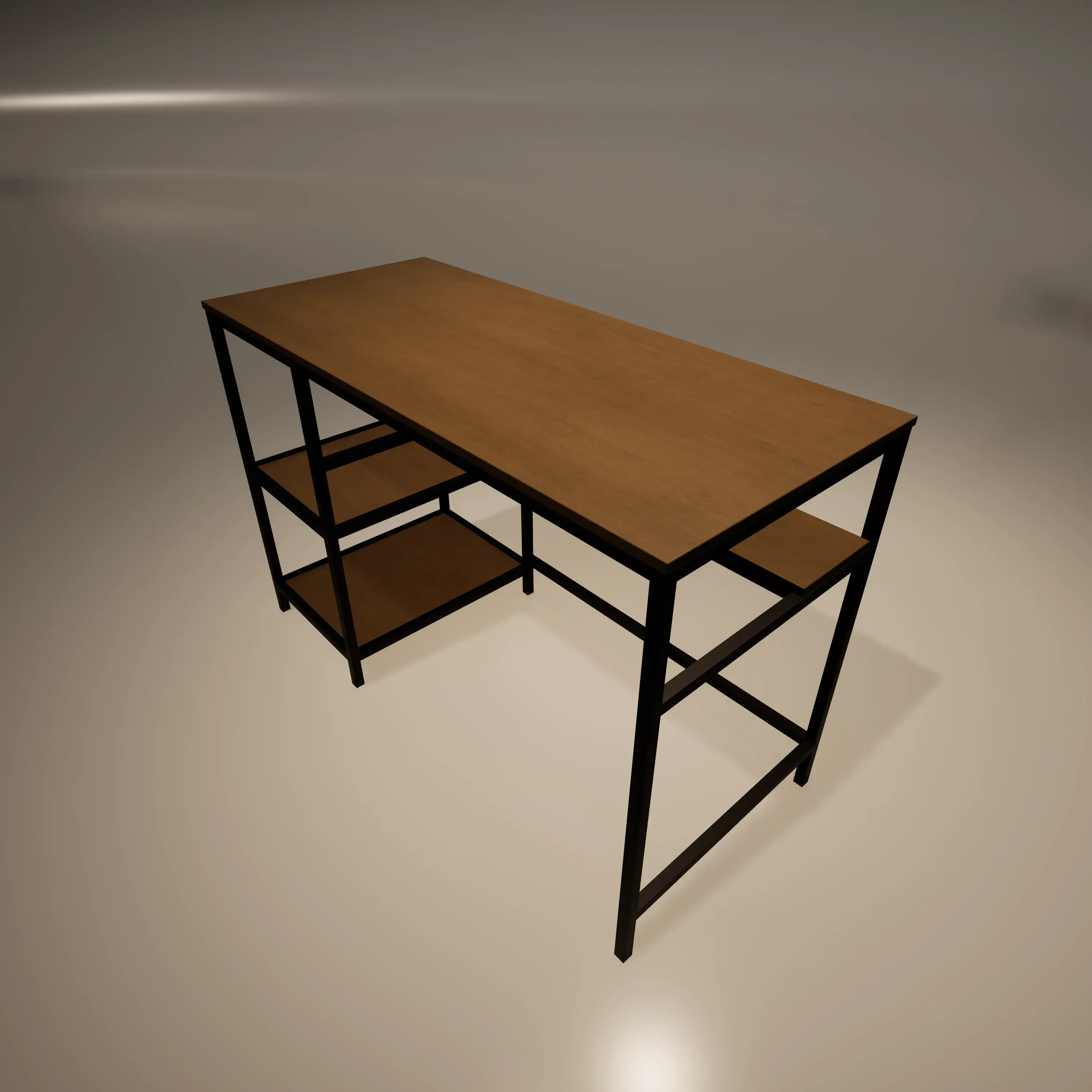 Bureau avec rangement et casier, miniature (1:12, 1:16, 1:1)