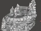 Christmas Village Skating Pond-0