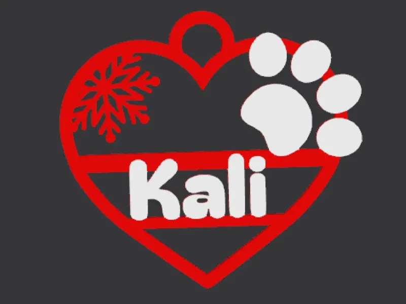 Kali Tree Ornament, Pet Lovers With Personalized Name