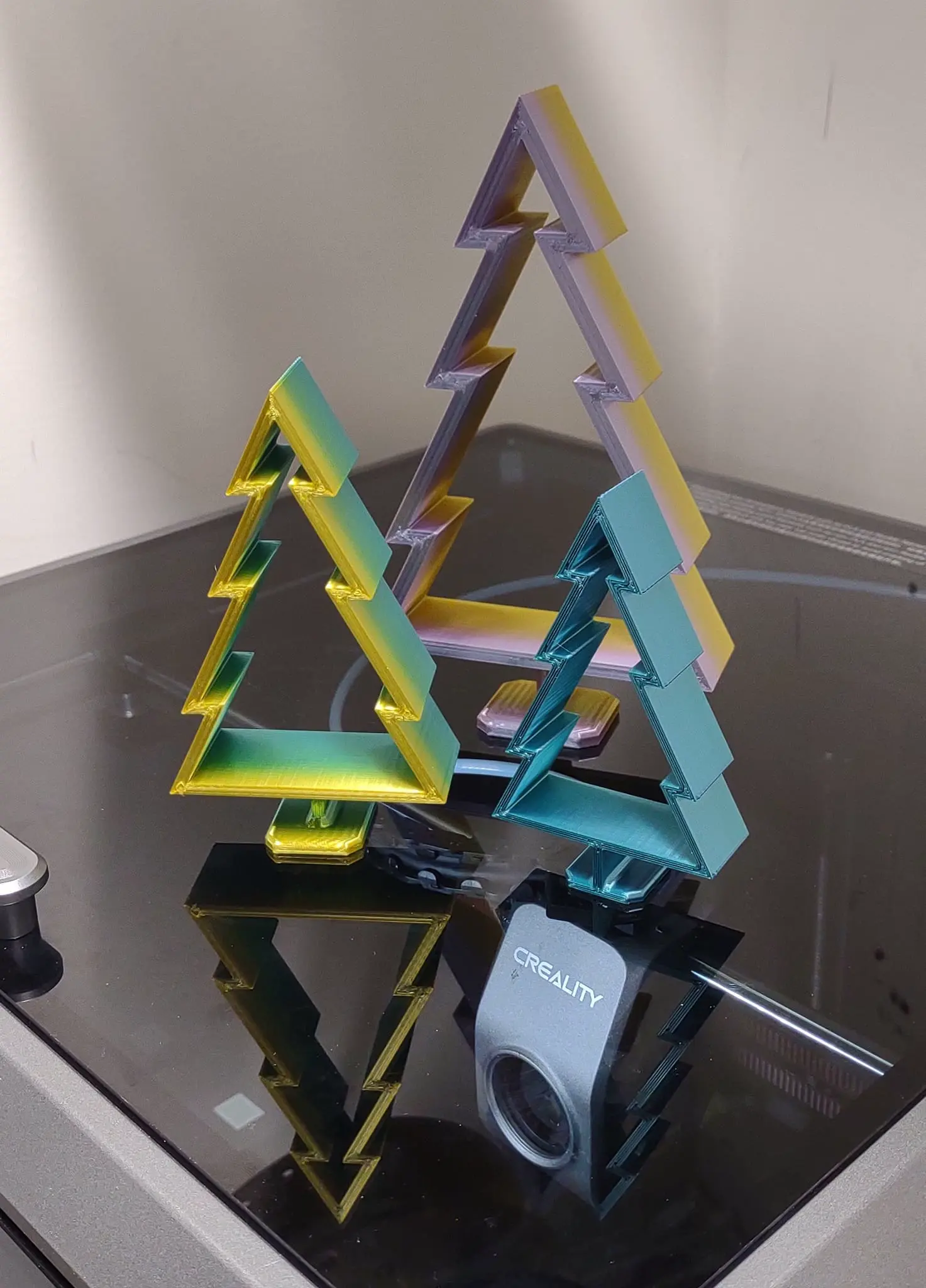 Self Standing Christmas Tree Wood Style