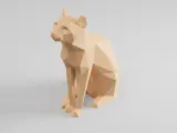 Cat - Egyptian cat low poly-1