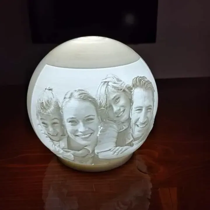 Spherical lithophane -Litofania sferica