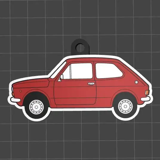 Fiat 127 Keychain