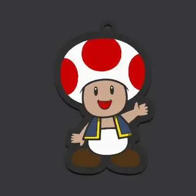 Keychain Super Mushroom