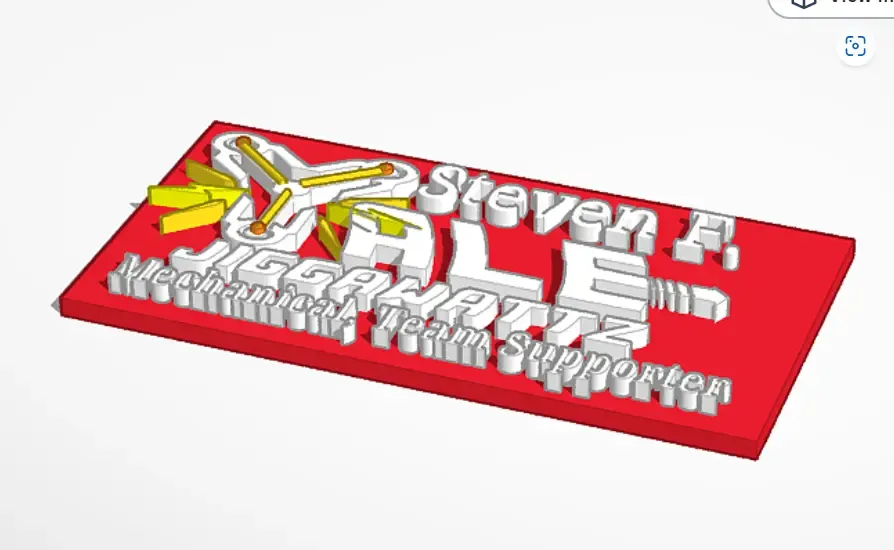 Steven's Robotics Schließfach-Tag