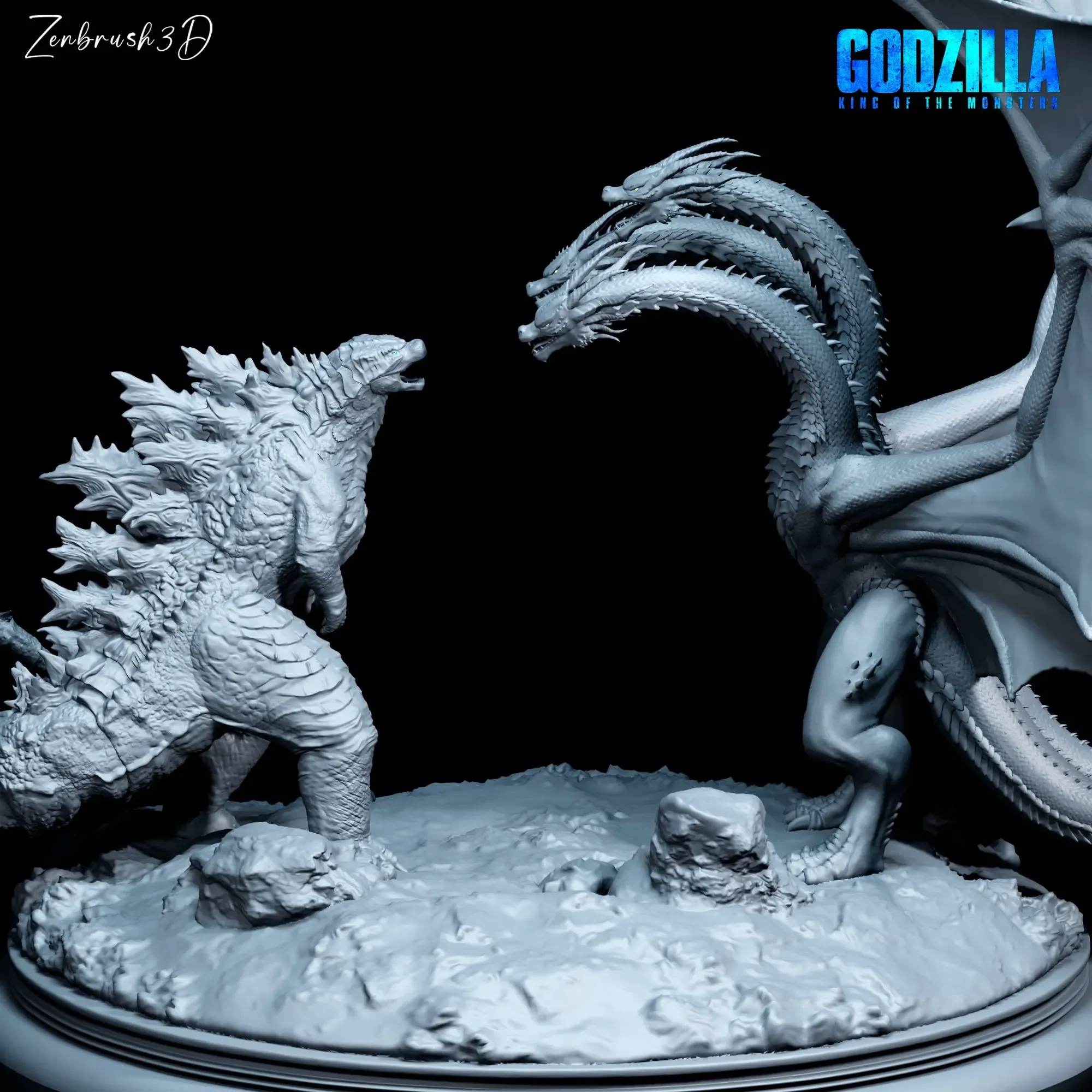 GODZILLA VS KING GHIDORAH - 3D PRINTING