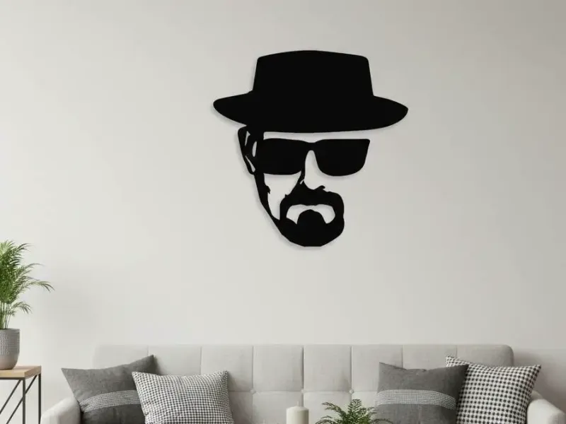 Heisenberg - Breaking Bad Wall Art Silhouette