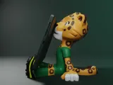 Zayu-shaped tablet stand - World Cup 2026 - Multicolor in Pa-6