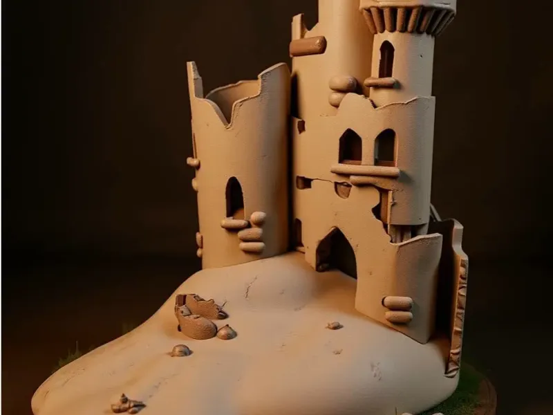 Aquarium Castle 3D Model / Castillo para Pecera – STL & 3MF