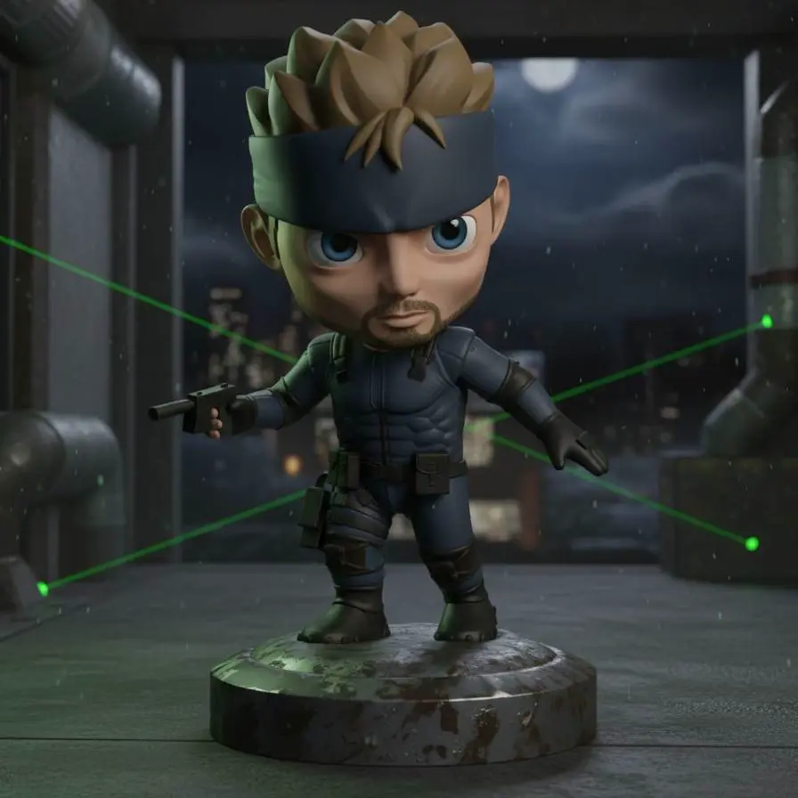 Snake Metal Gear By Scanner 3d Creality Raptor