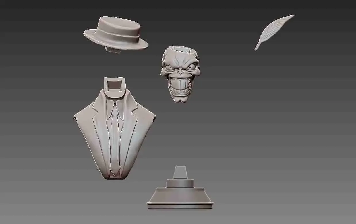 The Mask Jim Carrey Bust 3D print model