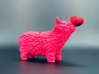 Ox heart valentines day decor