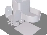 Bed and table side organiser with clamp fitting-3