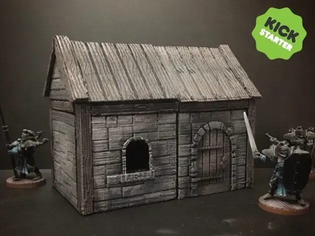 Kit de Casa Medieval Z.O.D. (28mm/Escala Heroica)
