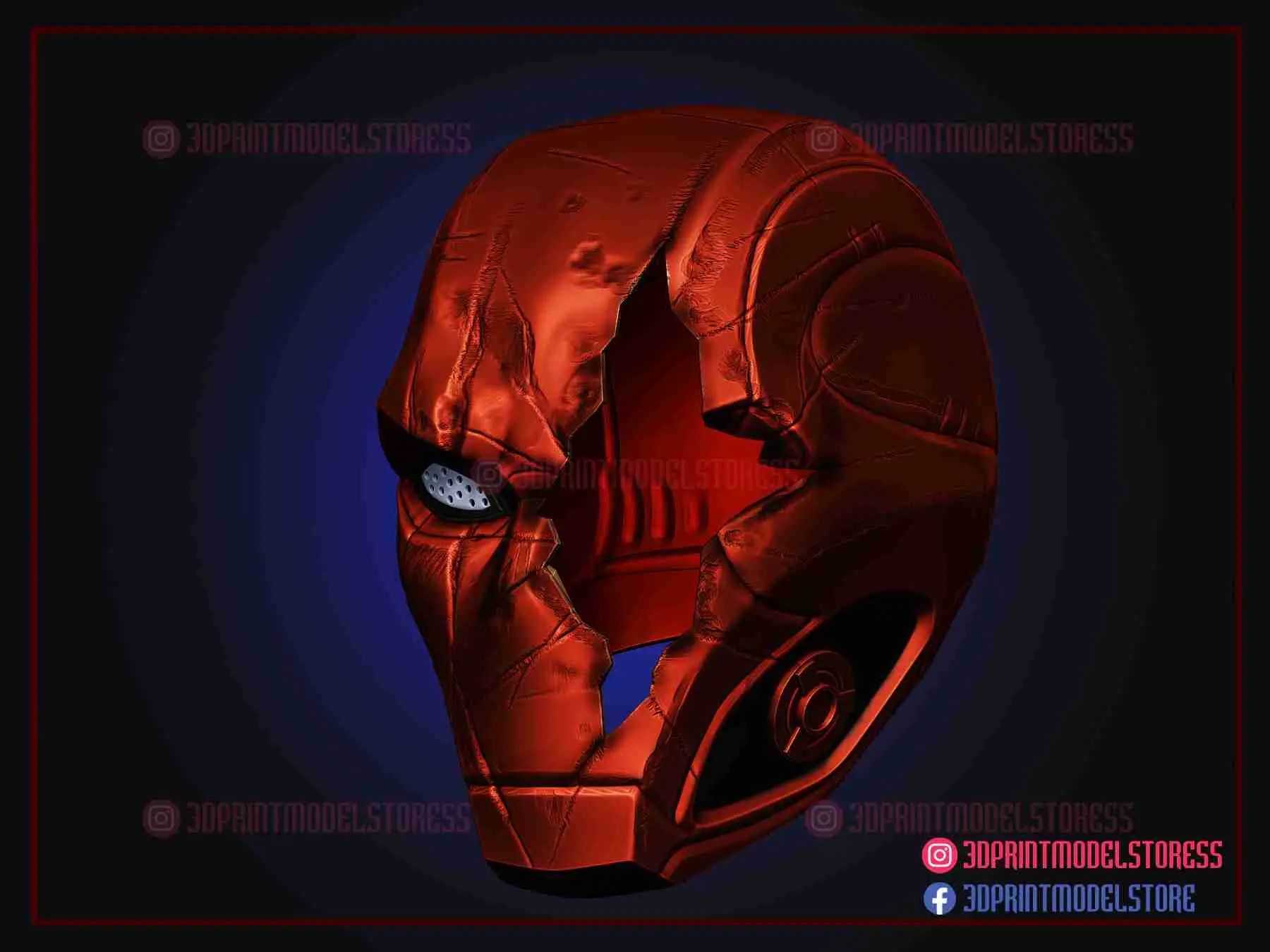 Red Hood Helmet - Titans Battle Damage Helmet Cosplay