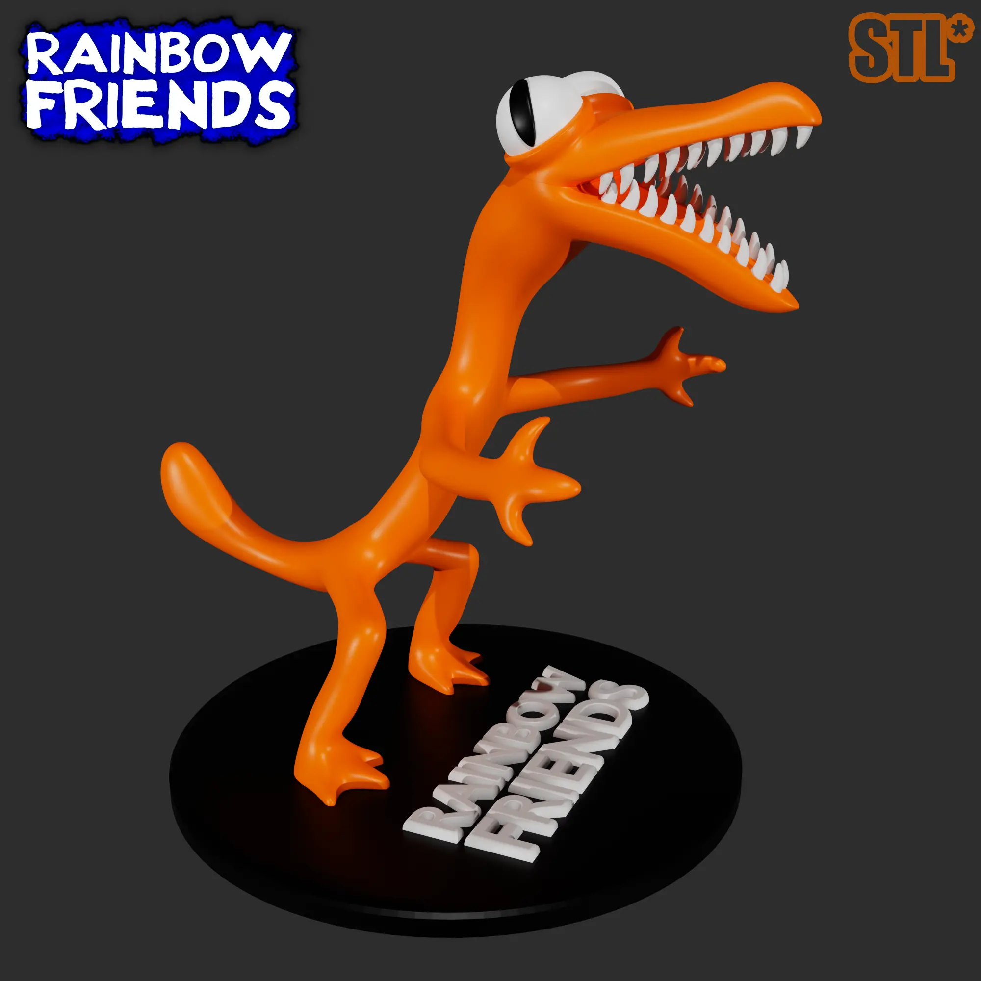 ORANGE FROM RAINBOW FRIENDS ROBLOX | 3D FAN ART