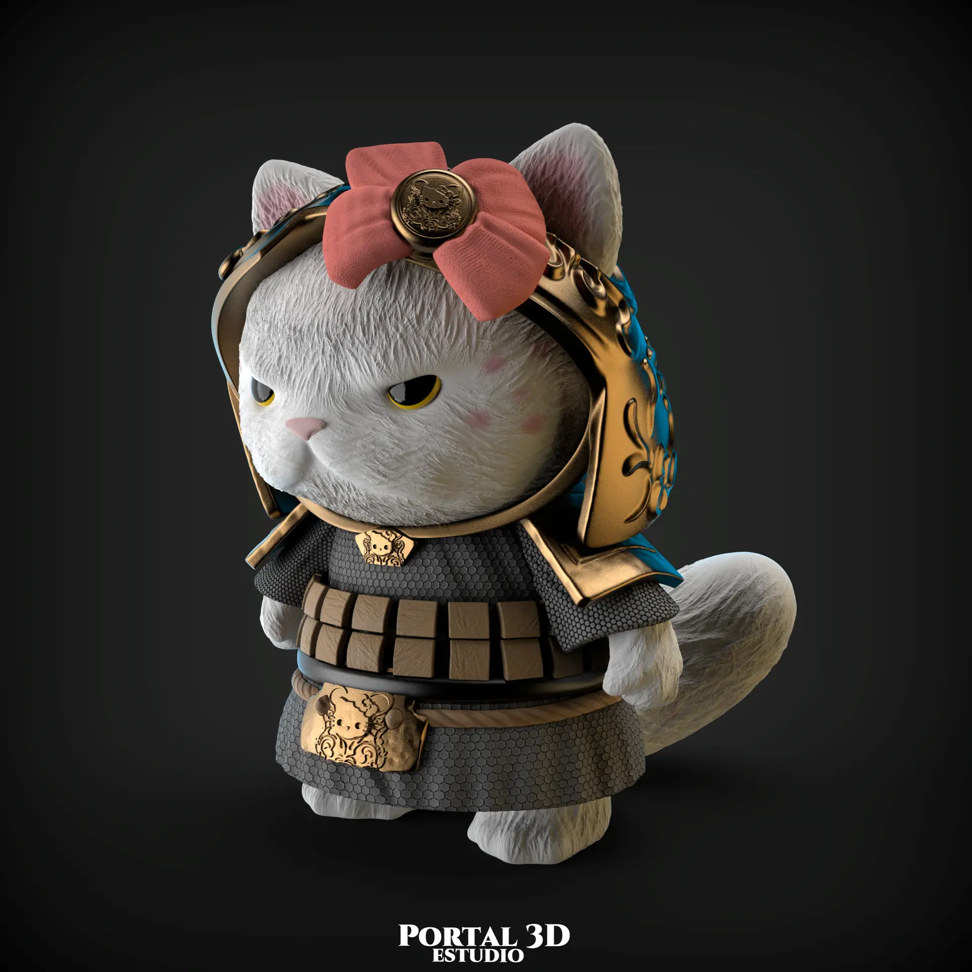 SAMURAI WARRIOR KITTEN