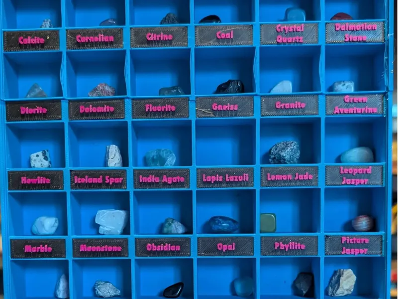 Portacollezione - adatto per collezioni di rocce