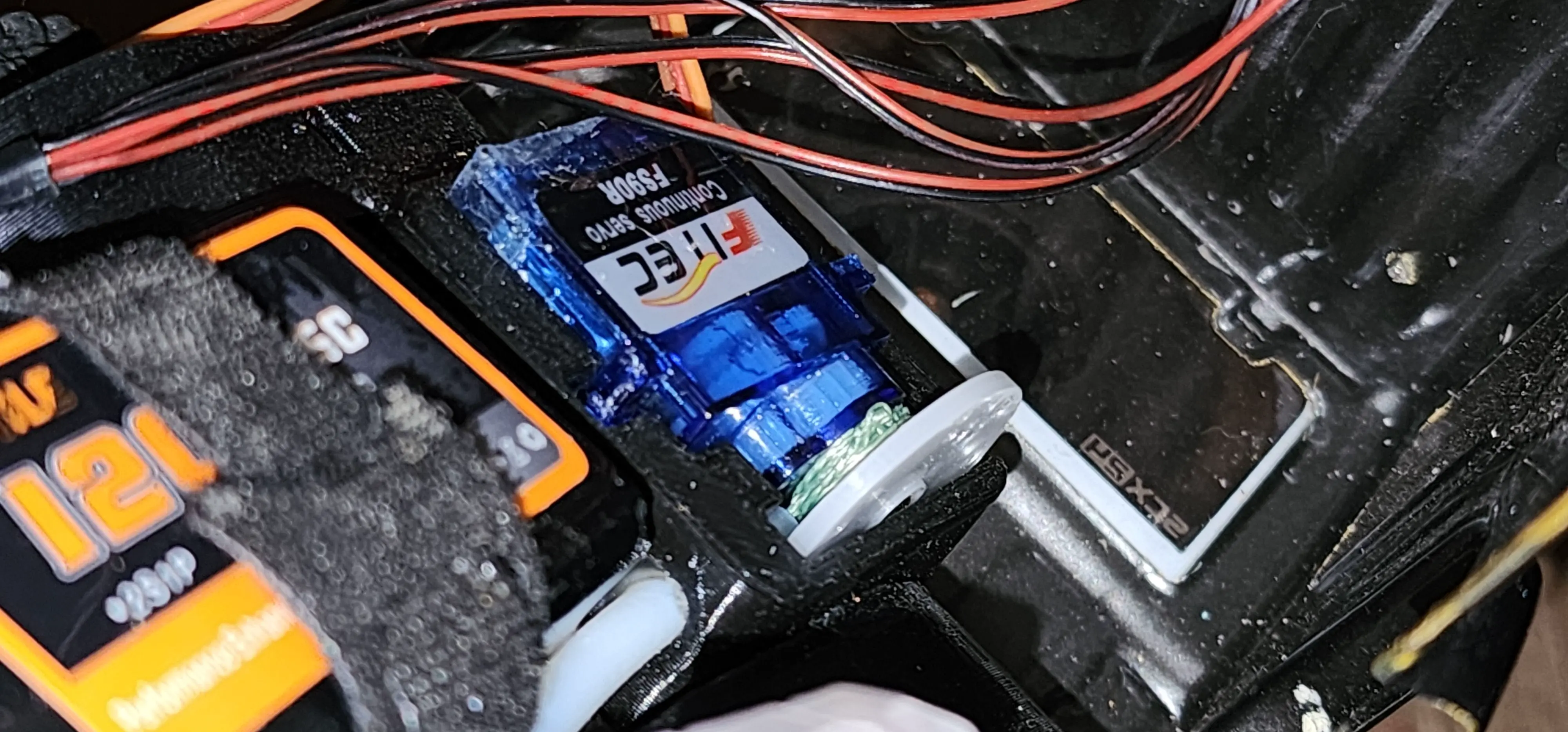 SCX24 Winch Guide With Rear Servo Box