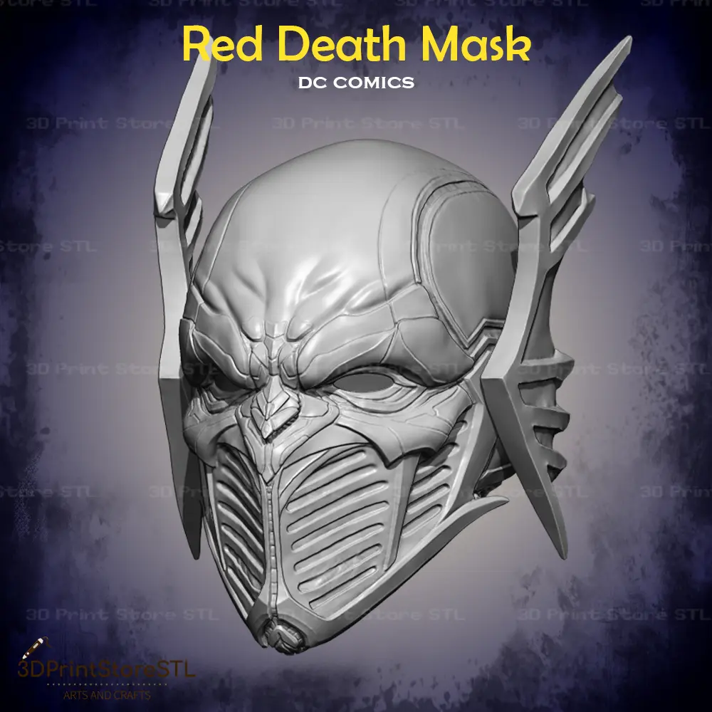 Red Death Batman Mask Cosplay DC Comics - STL File