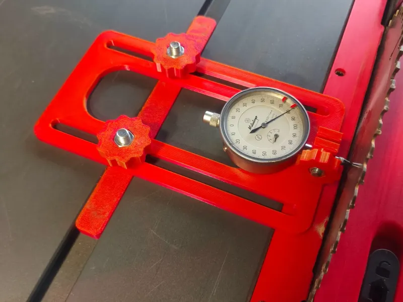 table saw blade and fence alignment jig