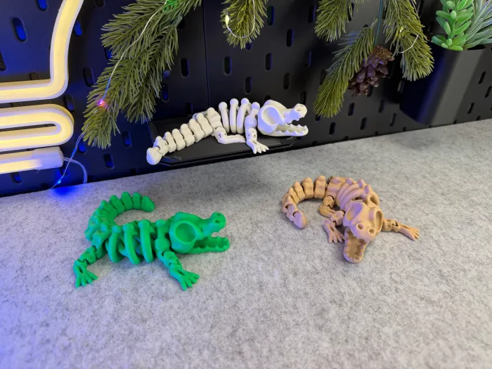 Articulated Skeleton Crocodile - Toys - PLA - 3D printed product - фото 9