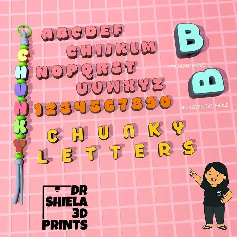 CHUNKY LETTERS AND NUMBERS