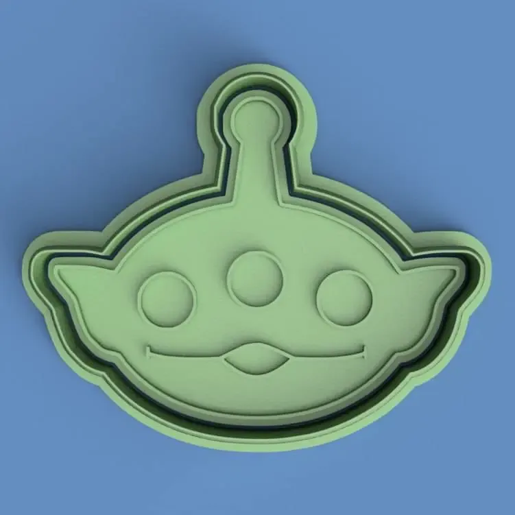Toy story cutter + stamp - Aliens - marciano