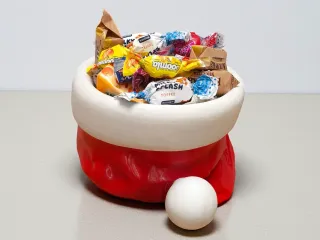 Santa Hat Bowl: Festive Candy and Trinket Holder